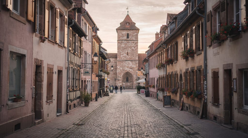 Rue résidentielle de Haguenau