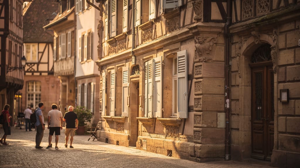 Rue résidentielle de Sélestat